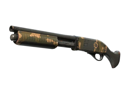 StatTrak™ Sawed-Off | Black Sand (Battle-Scarred)
