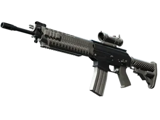 SG 553 | Damascus Steel (Battle-Scarred)