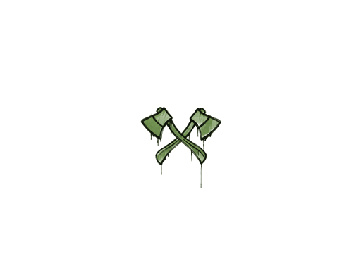 Sealed Graffiti | X-Axes (Battle Green)