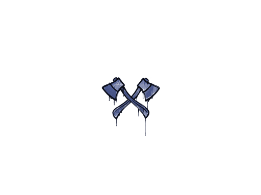 Sealed Graffiti | X-Axes (SWAT Blue)