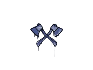 Sealed Graffiti | X-Axes (SWAT Blue)