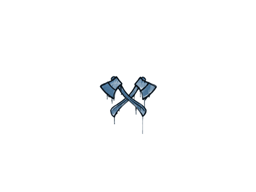 Sealed Graffiti | X-Axes (Monarch Blue)