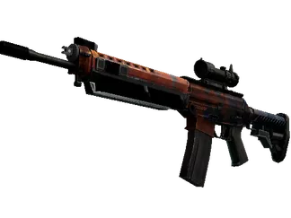 StatTrak™ SG 553 | Danger Close (Well-Worn)