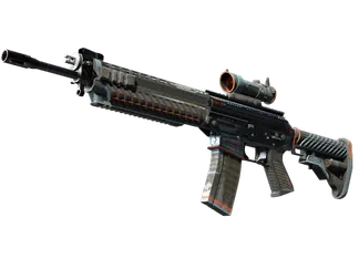 SG 553 | Phantom (Battle-Scarred)