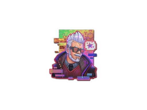 Sticker | Cyber Romanov (Holo)