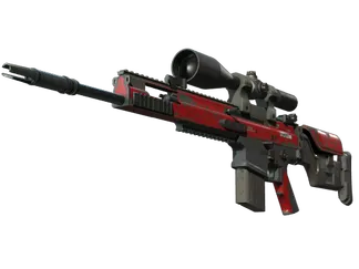 SCAR-20 | Crimson Web (Well-Worn)