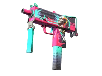 MAC-10 | Neon Rider (Well-Worn)
