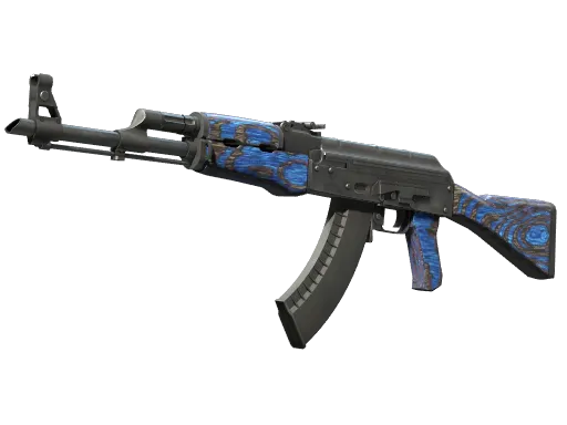 StatTrak™ AK-47 | Blue Laminate (Well-Worn)