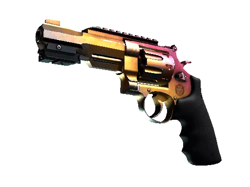 StatTrak™ R8 Revolver | Fade (Well-Worn)