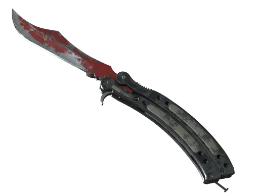 ★ StatTrak™ Butterfly Knife | Crimson Web (Battle-Scarred)