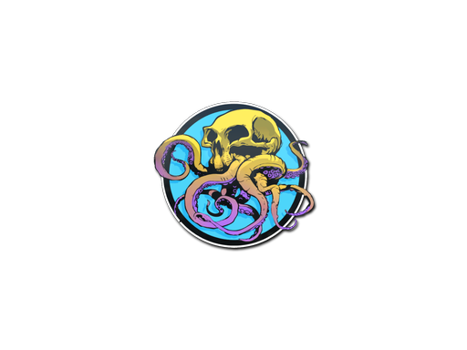 Sticker | Sunset Ocean Tentaskull