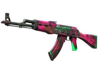 StatTrak™ AK-47 | Neon Revolution (Battle-Scarred)