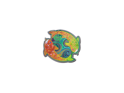 Sticker | Twin Koi (Holo)