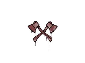 Sealed Graffiti | X-Axes (Brick Red)