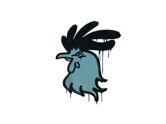 Sealed Graffiti | Cocky (Wire Blue)