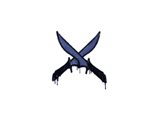 Sealed Graffiti | X-Knives (SWAT Blue)