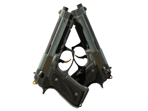StatTrak™ Dual Berettas | Ventilators (Field-Tested)