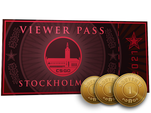 Stockholm 2021 Viewer Pass   3 Souvenir Tokens