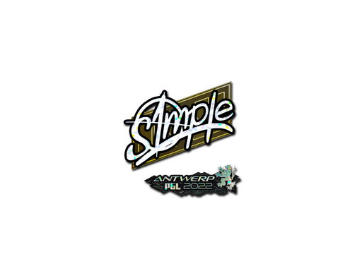 Sticker | s1mple (Glitter) | Antwerp 2022