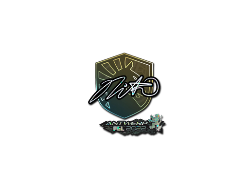 Sticker | nitr0 (Glitter) | Antwerp 2022