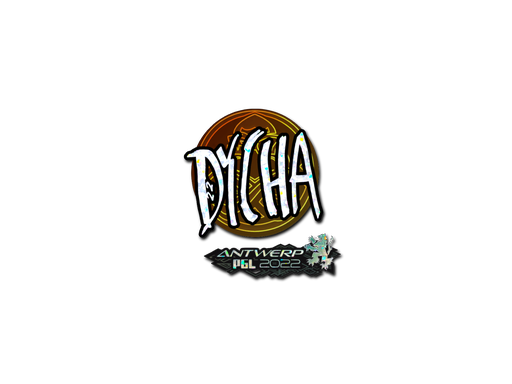 Sticker | dycha (Glitter) | Antwerp 2022