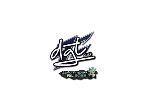 Sticker | dgt (Glitter) | Antwerp 2022