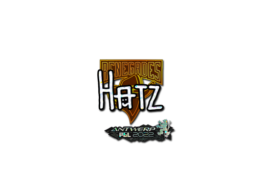 Sticker | hatz (Glitter) | Antwerp 2022
