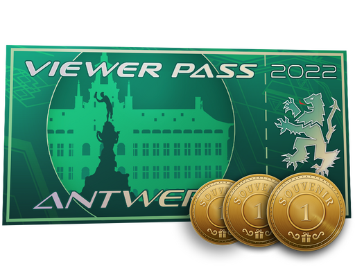 Antwerp 2022 Viewer Pass   3 Souvenir Tokens