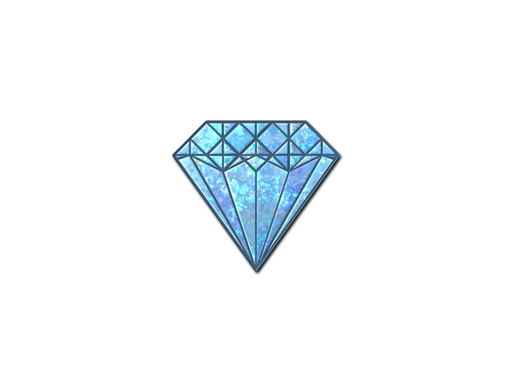 Sticker | Blue Gem (Glitter)