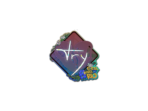 Sticker | TRY (Glitter) | Rio 2022
