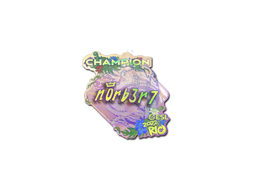 Sticker | n0rb3r7 (Holo, Champion) | Rio 2022