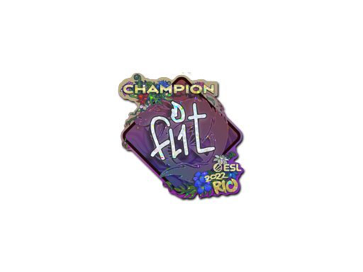 Sticker | FL1T (Glitter, Champion) | Rio 2022