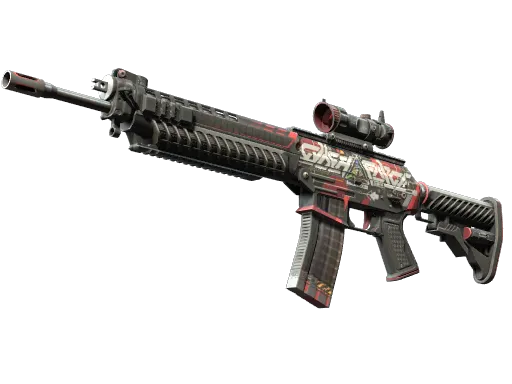 StatTrak™ SG 553 | Cyberforce (Well-Worn)