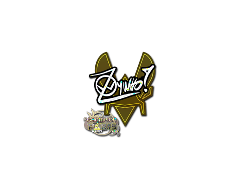 Sticker | ZywOo (Glitter, Champion) | Paris 2023