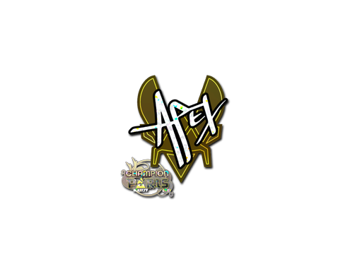 Sticker | apEX (Glitter, Champion) | Paris 2023