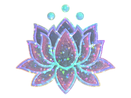 Sticker | Lotus (Glitter)