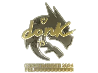 Sticker | donk (Gold)