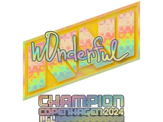 Sticker | w0nderful (Holo, Champion) | Copenhagen 2024