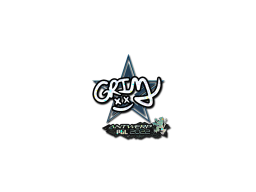 Sticker | Grim (Glitter) | Antwerp 2022