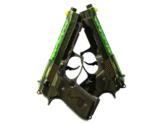 StatTrak™ Dual Berettas | Cobra Strike (Well-Worn)