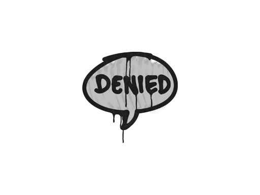 Sealed Graffiti | Denied (Shark White)