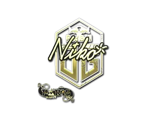 Sticker | niko (Gold) 