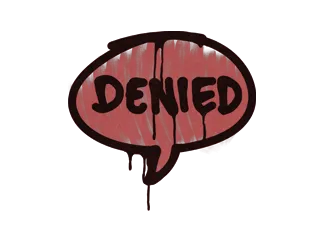 Sealed Graffiti | Denied (Blood Red)