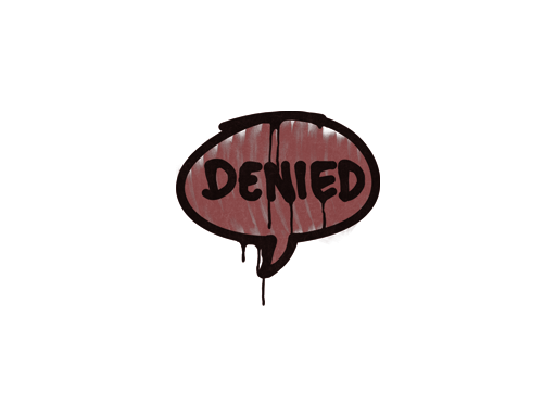 Sealed Graffiti | Denied (Brick Red)