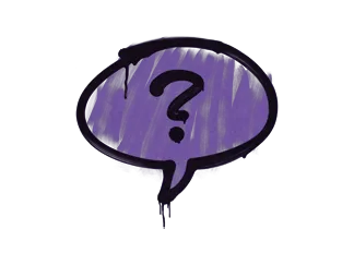 Sealed Graffiti | Question Mark (Monster Purple)