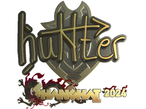 Sticker | huNter- (Gold) | Shanghai 2024