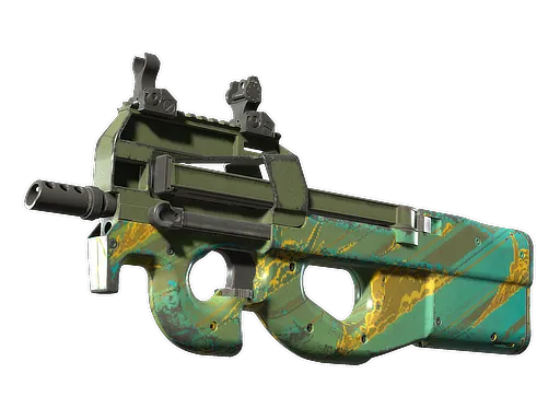 P90 | Mustard Gas (Well-Worn)