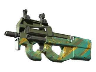 P90 | Mustard Gas (Well-Worn)