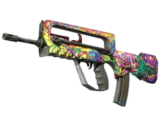 StatTrak™ FAMAS | Bad Trip (Battle-Scarred)