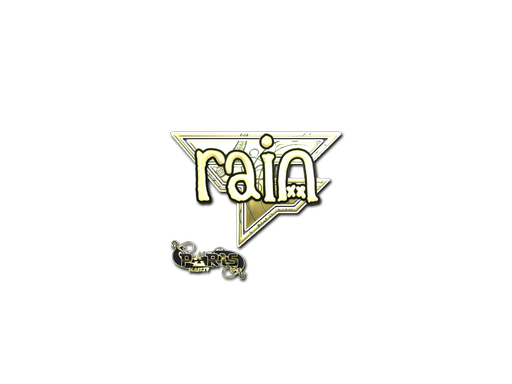 Sticker | rain (Gold) | Paris 2023